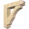 Ekena Millwork Balboa Arts and Crafts Rough Sawn Bracket w/ Offset Brace, Douglas Fir, 6"W x 24"D x 24"H BKT0604X24X24BOA03RDF - alternate 1